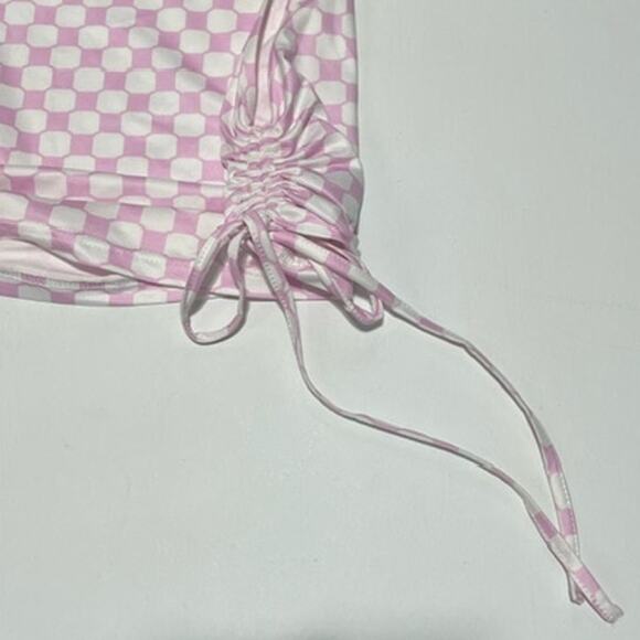 Cider Cropped Tank Pink/White Size XL - Picture 4 of 4